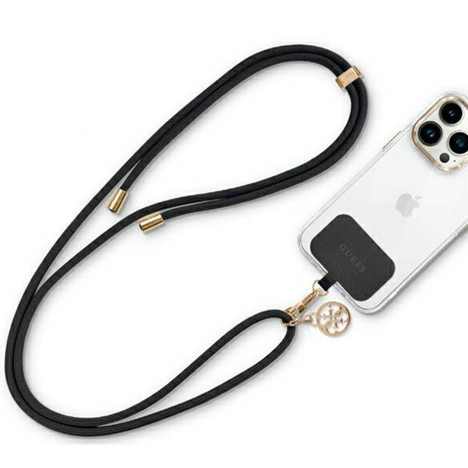 Guess Handyband zum Umhängen – Universal-Handyband mit Guess 4G-Logo für Smartphones, CBDY Serie, Kordelgürtel – Weiteres Produktbild 2 Guess Handyband zum Umhängen – Universal-Handyband mit Guess 4G-Logo für Smartphones, CBDY Serie, Kordelgürtel – Weiteres Produktbild 2