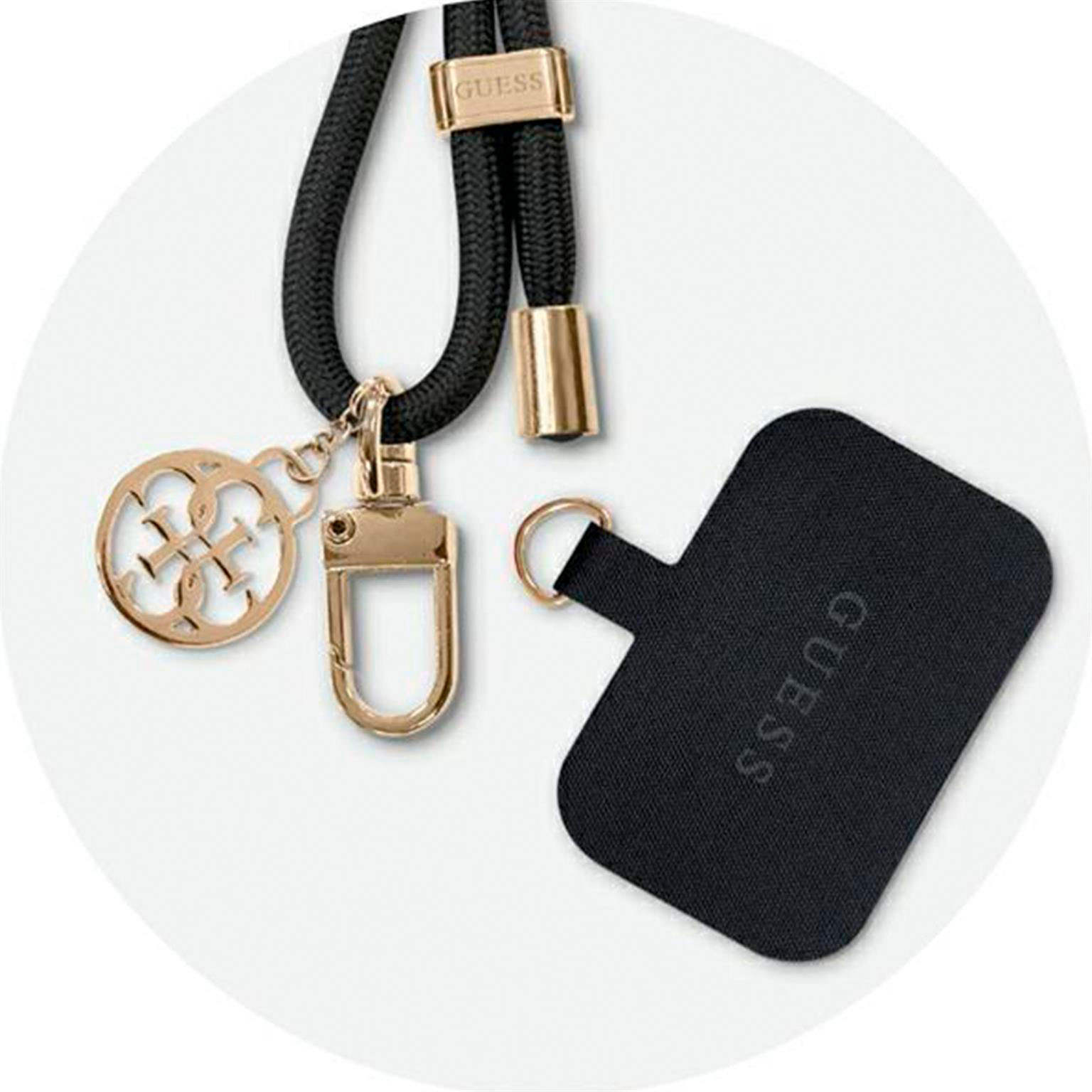 Guess Handyband zum Umhängen – Universal-Handyband mit Guess 4G-Logo für Smartphones, CBDY Serie, Kordelgürtel – Weiteres Produktbild 3 Guess Handyband zum Umhängen – Universal-Handyband mit Guess 4G-Logo für Smartphones, CBDY Serie, Kordelgürtel – Weiteres Produktbild 3