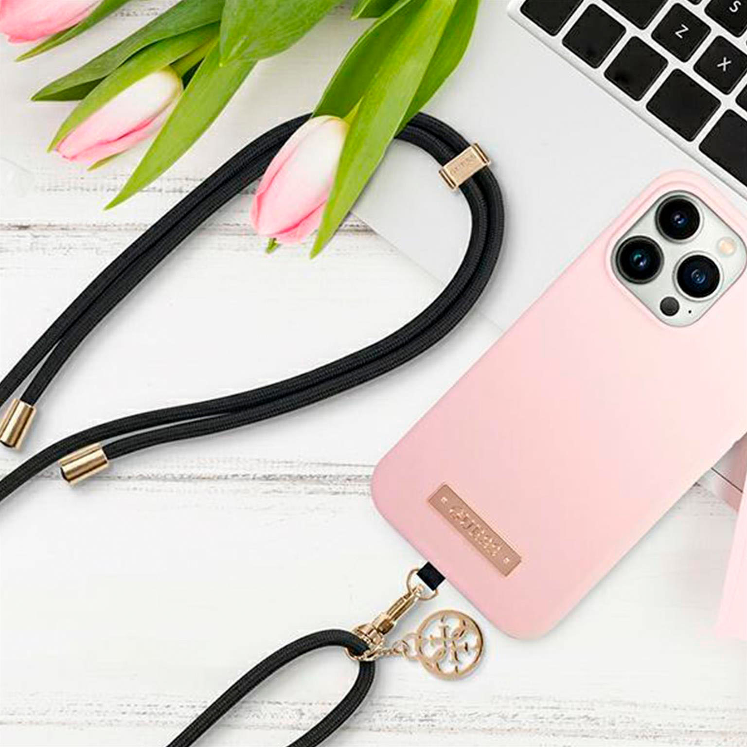 Guess Handyband zum Umhängen – Universal-Handyband mit Guess 4G-Logo für Smartphones, CBDY Serie, Kordelgürtel – Weiteres Produktbild 4 Guess Handyband zum Umhängen – Universal-Handyband mit Guess 4G-Logo für Smartphones, CBDY Serie, Kordelgürtel – Weiteres Produktbild 4