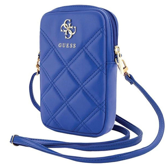 Guess Zip Quilted 4G Tasche – Handy Crossbody Tasche, Smartphone Umhängetasche aus Leder mit Reißverschluss – Weiteres Produktbild 1