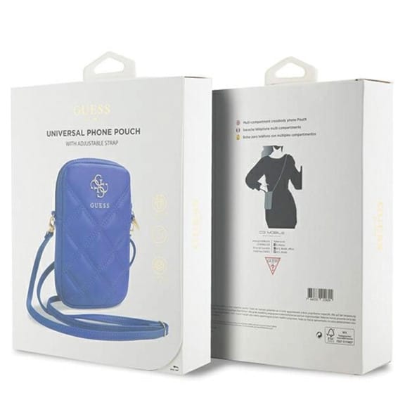 Guess Zip Quilted 4G Tasche – Handy Crossbody Tasche, Smartphone Umhängetasche aus Leder mit Reißverschluss – Weiteres Produktbild 5 Guess Zip Quilted 4G Tasche – Handy Crossbody Tasche, Smartphone Umhängetasche aus Leder mit Reißverschluss – Weiteres Produktbild 5