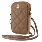 Guess Zip Quilted 4G Tasche – Handy Crossbody Tasche, Smartphone Umhängetasche aus Leder mit Reißverschluss – Produktbild 1