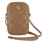 Guess Zip Quilted 4G Tasche – Handy Crossbody Tasche, Smartphone Umhängetasche aus Leder mit Reißverschluss – Produktbild 2