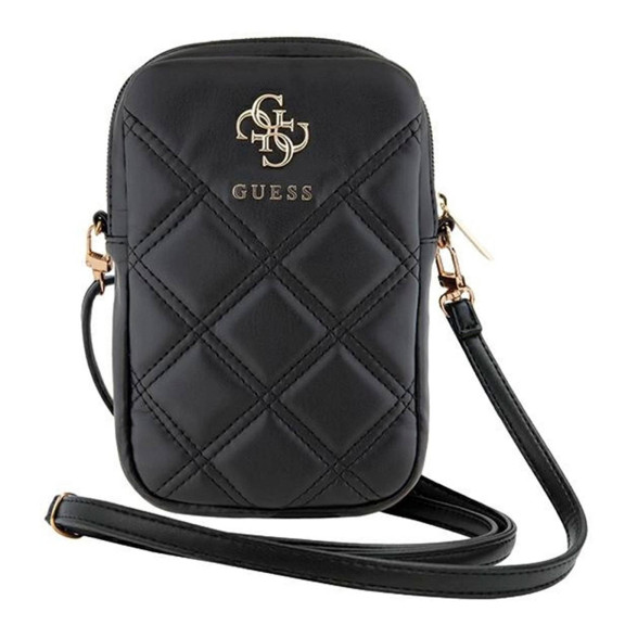 Guess Zip Quilted 4G Tasche – Handy Crossbody Tasche, Smartphone Umhängetasche aus Leder mit Reißverschluss – Weiteres Produktbild 2