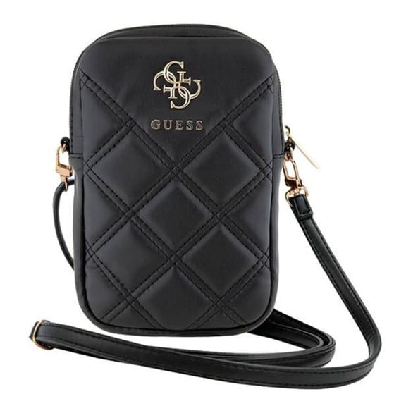 Guess Zip Quilted 4G Tasche – Handy Crossbody Tasche, Smartphone Umhängetasche aus Leder mit Reißverschluss – Weiteres Produktbild 2 Guess Zip Quilted 4G Tasche – Handy Crossbody Tasche, Smartphone Umhängetasche aus Leder mit Reißverschluss – Weiteres Produktbild 2