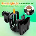 Guiseapue Getränke- und Handyhalter – Universeller Halter für Kinderwagen Getränke Flaschen Handyaufbewahrung – Weiteres Produktbild 5