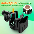 Guiseapue Getränke- und Handyhalter – Universeller Halter für Kinderwagen Getränke Flaschen Handyaufbewahrung – Weiteres Produktbild 5