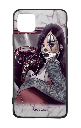 Guscio Guscio 2C Cover iPhone 11 Designer Schutzhülle – Pin Up Chicana in Car