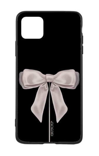 Guscio Guscio 2C Cover iPhone 11 Designer Schutzhülle – Satin White Ribbon