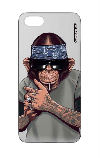 Guscio Guscio 2C Cover iPhone 5 Designer Schutzhülle – Chimp with Bandana