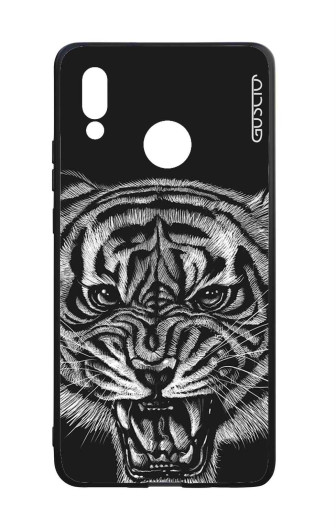 Guscio Guscio 2C Cover Huawei P20 Lite Designer Schutzhülle – Black Tiger