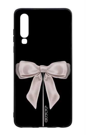 Guscio 2C Cover Huawei P30 Designer Schutzhülle – Satin White Ribbon Guscio 2C Cover Huawei P30 Designer Schutzhülle – Satin White Ribbon