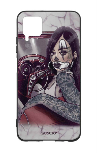 Guscio Guscio 2C Cover Huawei P40 Lite Designer Schutzhülle – Pin Up Chicana in Car