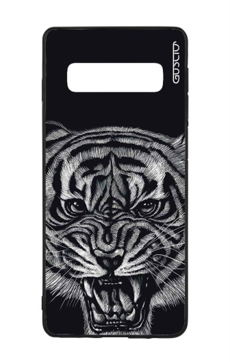 Guscio 2C Cover Samsung Galaxy S10 Plus Designer Schutzhülle – Black Tiger Guscio 2C Cover Samsung Galaxy S10 Plus Designer Schutzhülle – Black Tiger