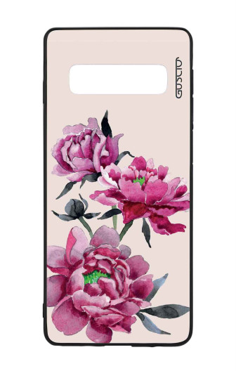 Guscio 2C Cover Samsung Galaxy S10 Designer Schutzhülle – Pink Peonies Guscio 2C Cover Samsung Galaxy S10 Designer Schutzhülle – Pink Peonies