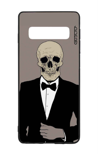 Guscio 2C Cover Samsung Galaxy S10 Designer Schutzhülle – Skull in Smoking Guscio 2C Cover Samsung Galaxy S10 Designer Schutzhülle – Skull in Smoking