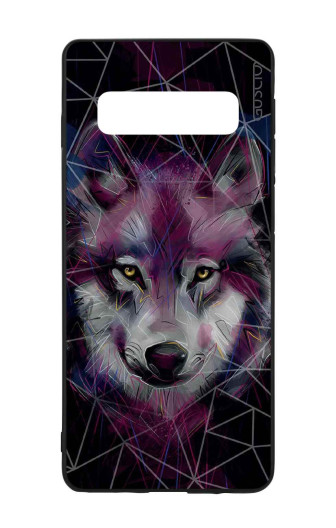 Guscio 2C Cover Samsung Galaxy S10 Designer Schutzhülle – Neon Wolf Guscio 2C Cover Samsung Galaxy S10 Designer Schutzhülle – Neon Wolf