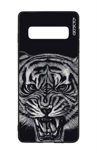 Guscio 2C Cover Samsung Galaxy S10 Designer Schutzhülle – Black Tiger Guscio 2C Cover Samsung Galaxy S10 Designer Schutzhülle – Black Tiger
