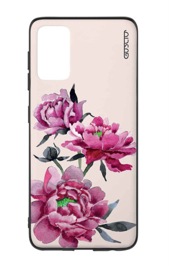 Guscio Guscio 2C Cover Samsung Galaxy S20 Plus 5G Designer Schutzhülle – Pink Peonies
