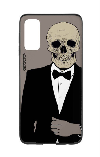 Guscio 2C Cover Samsung Galaxy S20 Designer Schutzhülle – Skull in Smoking Guscio 2C Cover Samsung Galaxy S20 Designer Schutzhülle – Skull in Smoking