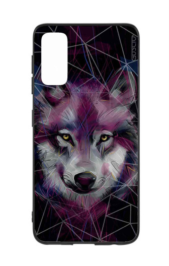 Guscio 2C Cover Samsung Galaxy S20 Designer Schutzhülle – Neon Wolf Guscio 2C Cover Samsung Galaxy S20 Designer Schutzhülle – Neon Wolf