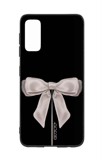 Guscio Guscio 2C Cover Samsung Galaxy S20 Designer Schutzhülle – Satin White Ribbon