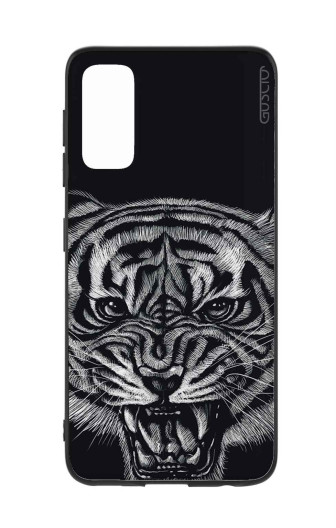 Guscio 2C Cover Samsung Galaxy S20 Designer Schutzhülle – Black Tiger Guscio 2C Cover Samsung Galaxy S20 Designer Schutzhülle – Black Tiger