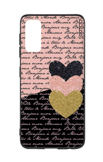 Guscio 2C Cover Samsung Galaxy S20 5G Designer Schutzhülle – Pink Black Lettering and Hearts Guscio 2C Cover Samsung Galaxy S20 5G Designer Schutzhülle – Pink Black Lettering and Hearts