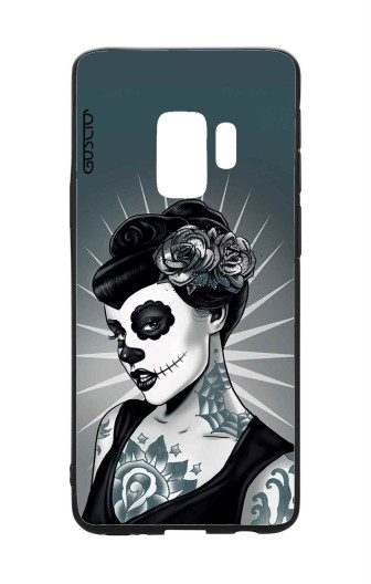 Guscio 2C Cover Samsung Galaxy S9 Plus Designer Schutzhülle – Calavera Grey Shades Guscio 2C Cover Samsung Galaxy S9 Plus Designer Schutzhülle – Calavera Grey Shades