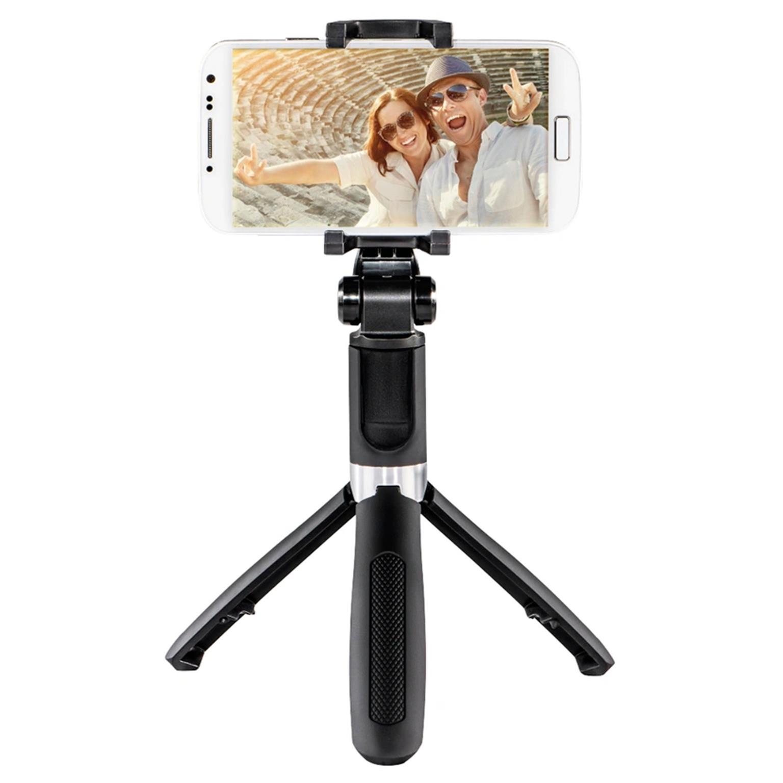 Hama Funstand 57 – Selfie-Stick mit Bluetooth Auslöser und erweiterbarer Teleskopstange bis 57 cm – undefined