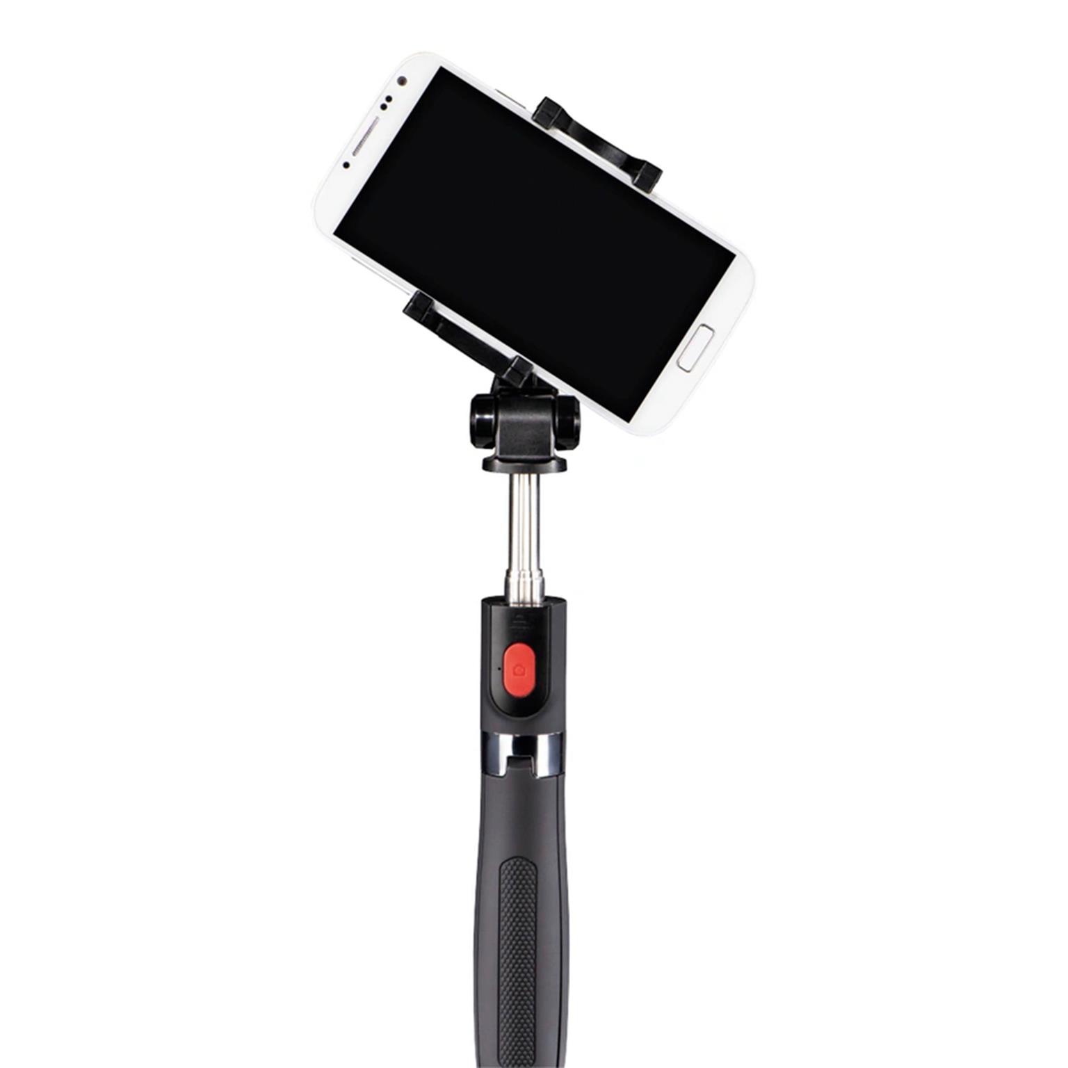 Hama Funstand 57 – Selfie-Stick mit Bluetooth Auslöser und erweiterbarer Teleskopstange bis 57 cm – Weiteres Produktbild 2
