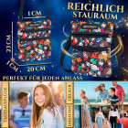 Harry Potter Umhängetasche – Crossbody Tasche mit Hogwarts Wappen, vielseitige Schultertasche für Fans – Produktbild 3
