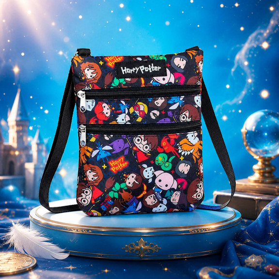Harry Potter Umhängetasche – Crossbody Tasche mit Hogwarts Wappen, vielseitige Schultertasche für Fans – Weiteres Produktbild 6