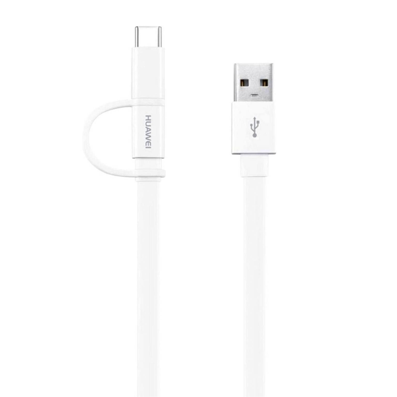 Huawei Datenkabel 2in1 AP55 – USB auf MicroUSB und Type-C, schnelle Datenübertragung – Weiteres Produktbild 1 Huawei Datenkabel 2in1 AP55 – USB auf MicroUSB und Type-C, schnelle Datenübertragung – Weiteres Produktbild 1
