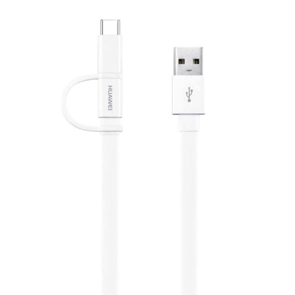 Huawei Datenkabel 2in1 AP55 – USB auf MicroUSB und Type-C, schnelle Datenübertragung – Weiteres Produktbild 1 Huawei Datenkabel 2in1 AP55 – USB auf MicroUSB und Type-C, schnelle Datenübertragung – Weiteres Produktbild 1