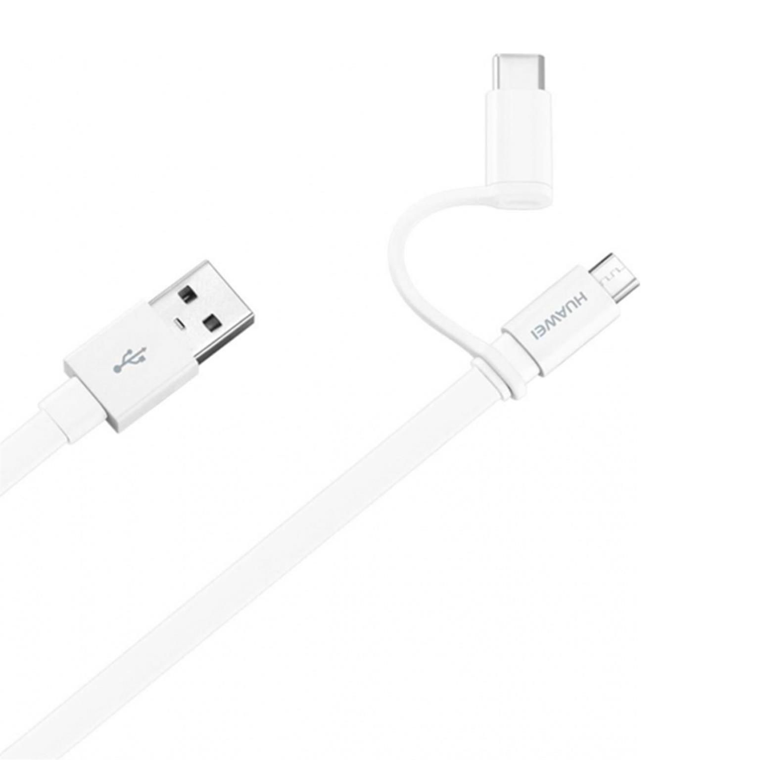 Huawei Datenkabel 2in1 AP55 – USB auf MicroUSB und Type-C, schnelle Datenübertragung – Weiteres Produktbild 2 Huawei Datenkabel 2in1 AP55 – USB auf MicroUSB und Type-C, schnelle Datenübertragung – Weiteres Produktbild 2