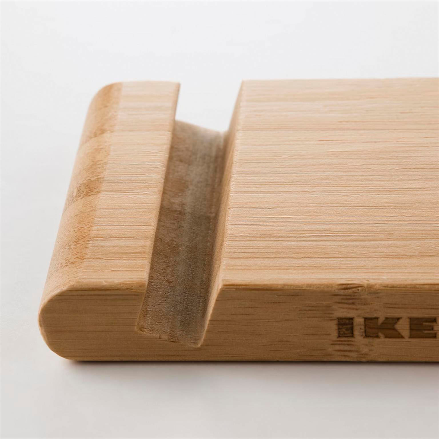 IKEA BERGENES Handyhalter aus Bambus – Tablethalter aus Bambus für Bett, Smartphonehalter Bambus verstellbar – Weiteres Produktbild 4