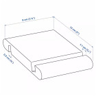 IKEA BERGENES Handyhalter aus Bambus – Tablethalter aus Bambus für Bett, Smartphonehalter Bambus verstellbar – Weiteres Produktbild 6