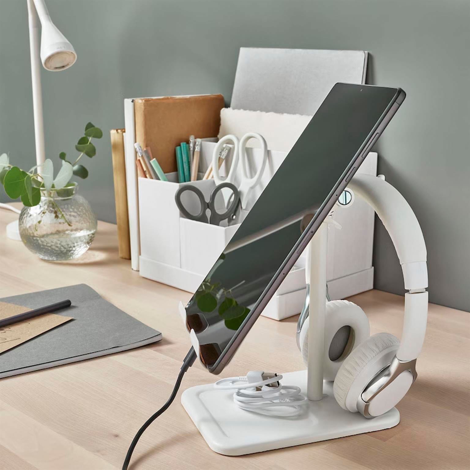IKEA HAVREHOJ – Handyhalter Tisch Flexibel ▷ hulle24 – Weiß