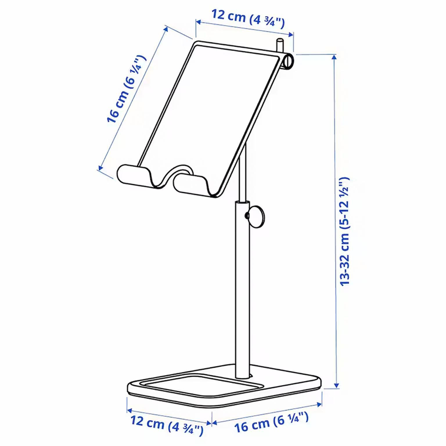 IKEA HAVREHOJ – Tablet Stütze und Handyhalter Tisch, Mobiltelefon Ständer für alle Geräte – Weiteres Produktbild 5