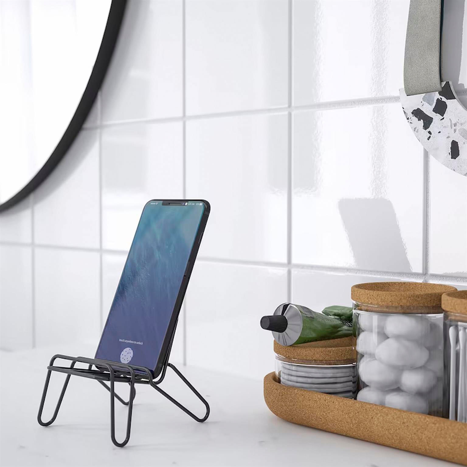 IKEA KRUBBET Mobiltelefonhalter – Stuhlform Handy Ständer für Zuhause – Weiteres Produktbild 2