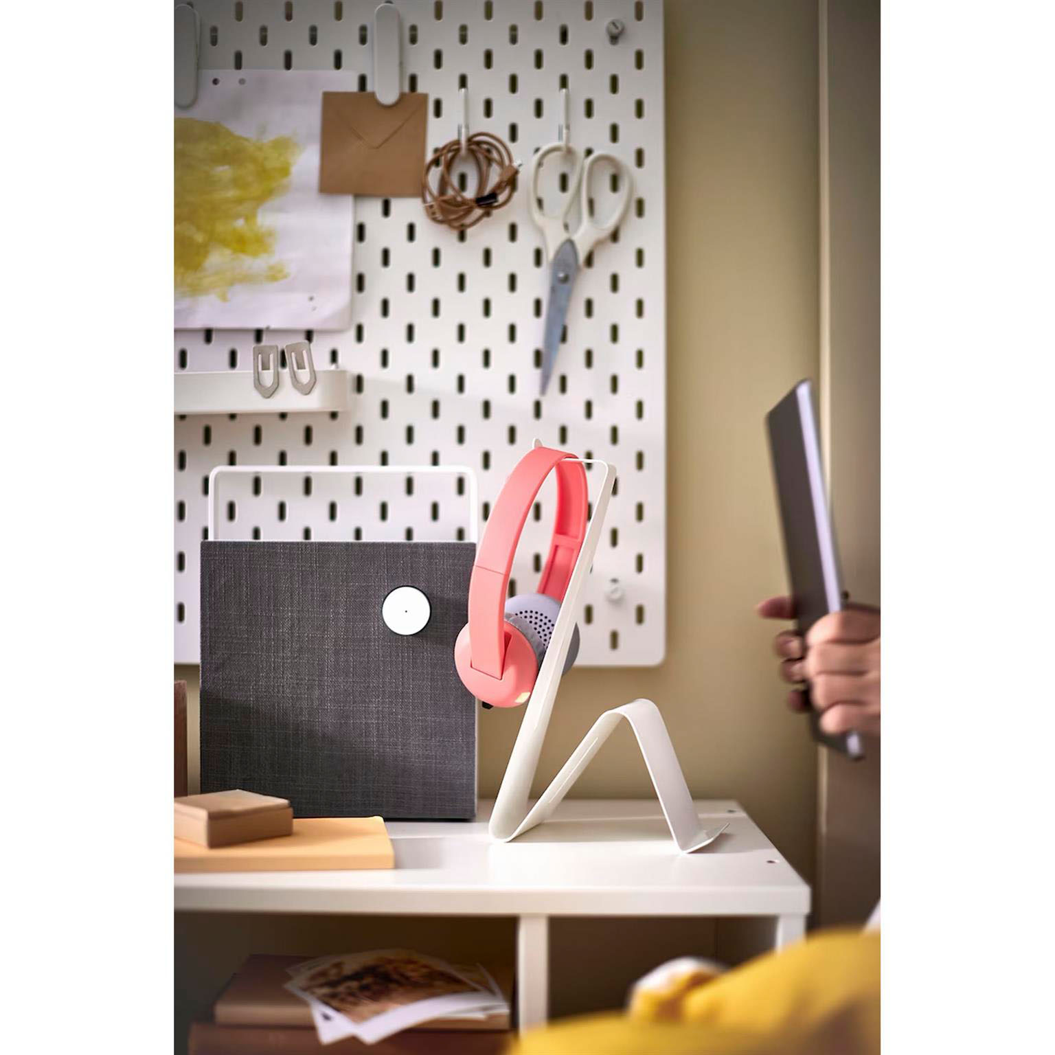 IKEA MÖJLIGHET Kopfhörer- und Tablethalter – Tablet-Ständer, Kopfhörer-Ständer, Tischständer für Handy – Weiteres Produktbild 3