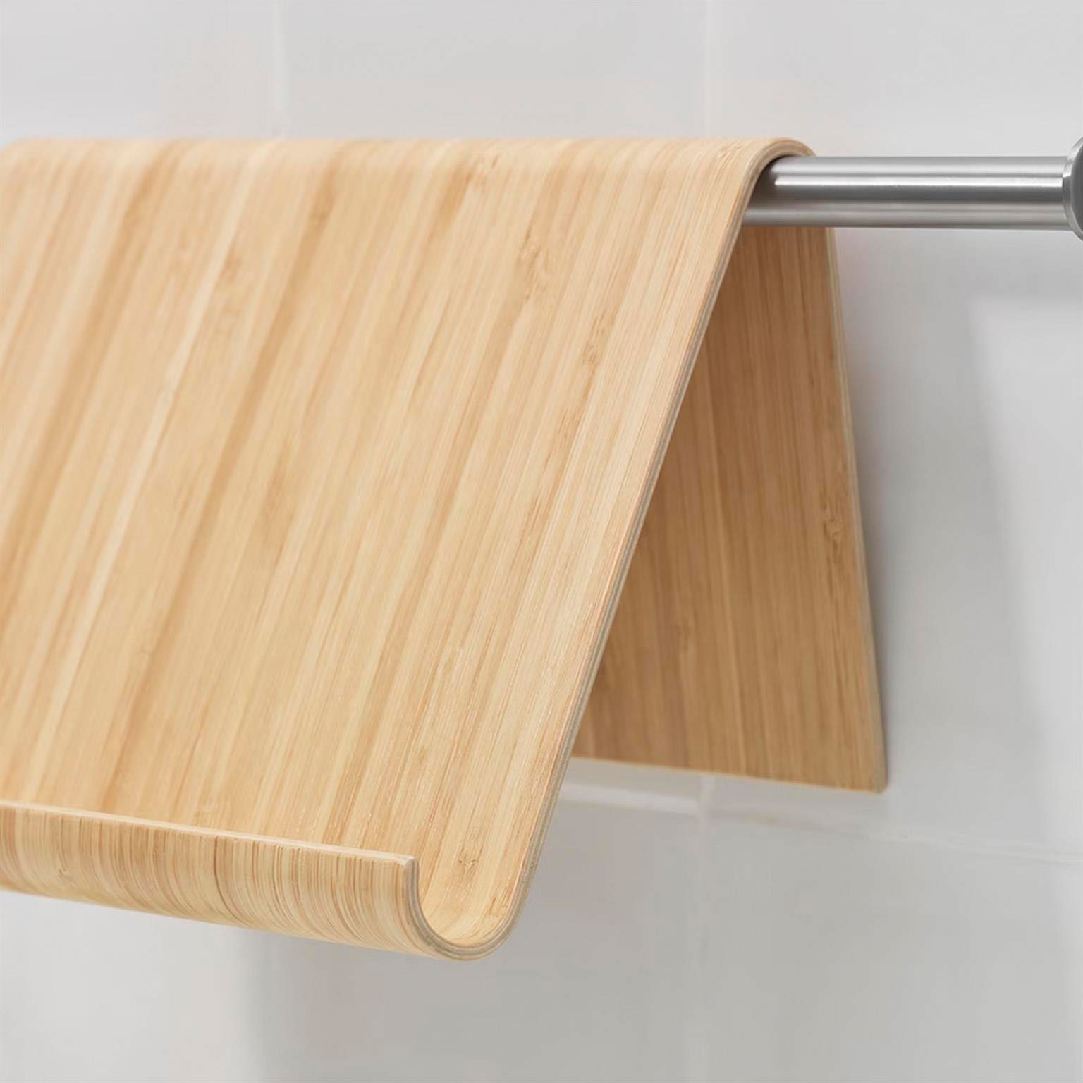 IKEA VIVALLA Tablet Halter – Bambusfurnier, Tablet Ständer 26x17 cm, Robust und Nachhaltig – Weiteres Produktbild 2