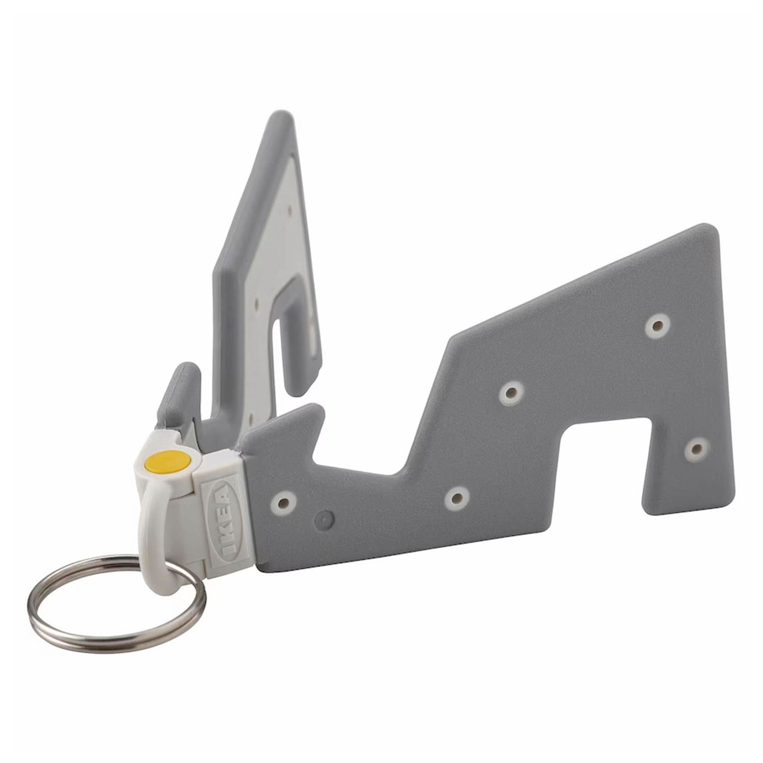 Ilea Key IKEA YUPPIENALLE Mobiltelefonhalter – als Schlüsselanhänger – Grau