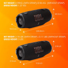 JBL Charge 6 – Bluetooth Box portable Soundbox Outdoor Lautsprecher mit stoßfestem Gehäuse und Akku Betrieb – Produktbild 8