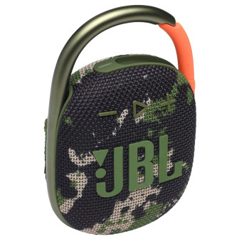 JBL Clip 4 – Tragbarer, wasserdichter Bluetooth Speaker, Ideal für Unterwegs, Outdoor-Musikbox mit Karabiner – Squad
