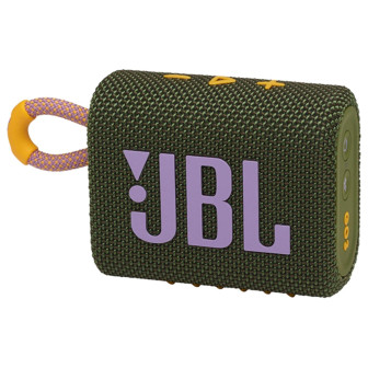 JBL GO 3 – Wasserdichter tragbarer Lautsprecher, Bluetooth 5.4, kompakter Lautsprecher, lange Akkulaufzeit – Green