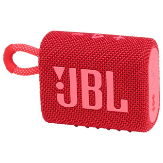 JBL GO 3 – Wasserdichter tragbarer Lautsprecher, Bluetooth 5.4, kompakter Lautsprecher, lange Akkulaufzeit – Red