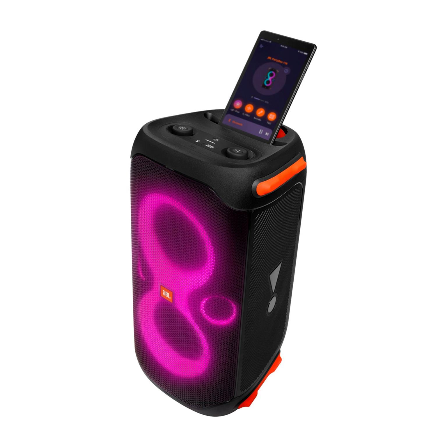 JBL PartyBox 110 – Rollbare Musikbox mit Akku für Outdoor-Events, spritzwassergeschützte Bluetooth Box – Weiteres Produktbild 4