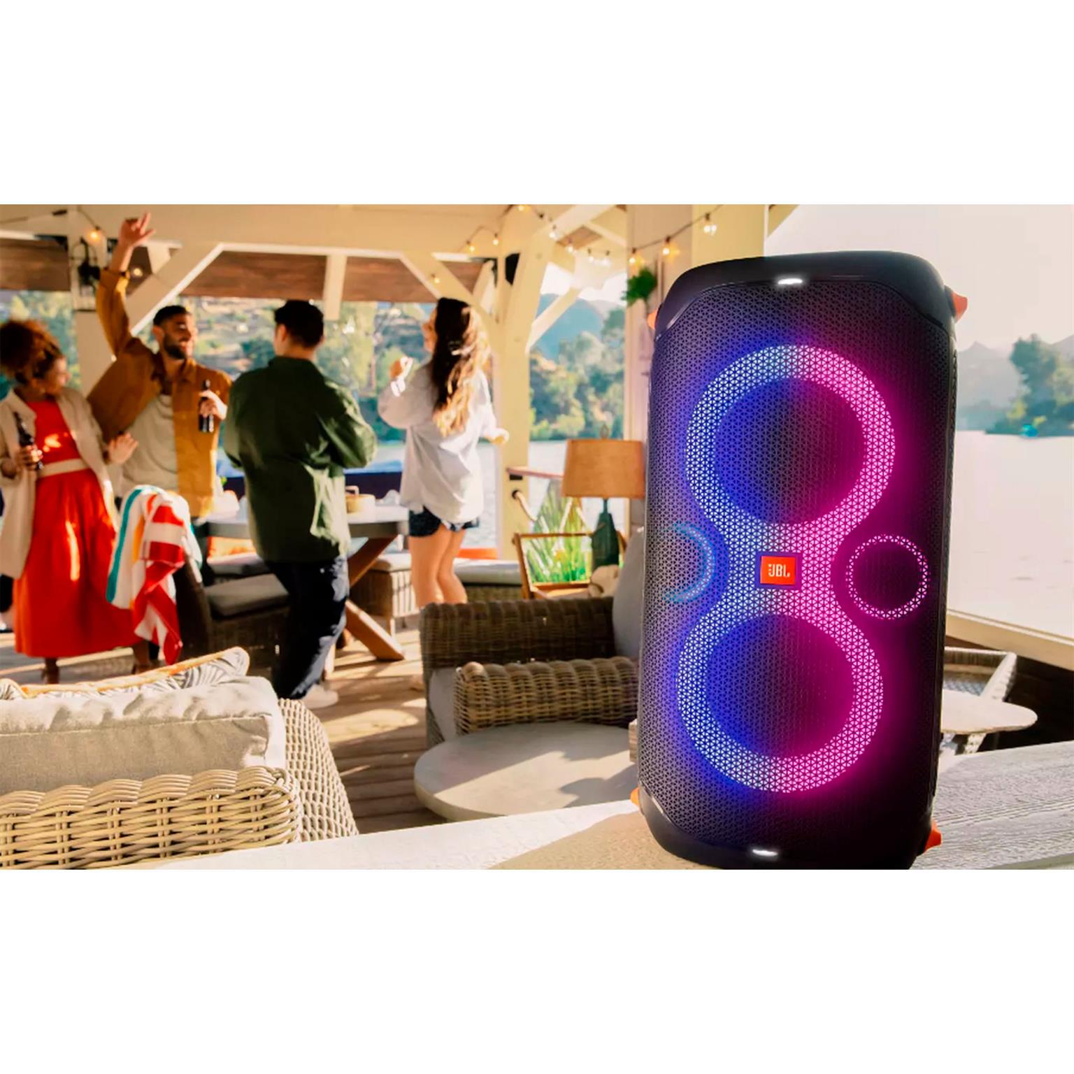 JBL PartyBox 110 – Rollbare Musikbox mit Akku für Outdoor-Events, spritzwassergeschützte Bluetooth Box – Weiteres Produktbild 7